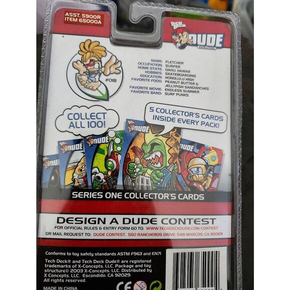 Tech Deck Dude Evolution Crew collectible figure named Fletcher. - Picture 2 of 2